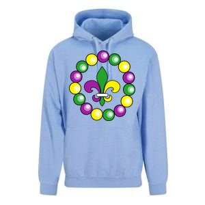 Mardi Gras Beads Unisex Surf Hoodie