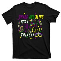 Mardi Gras Beads And Bling Celebration T-Shirt