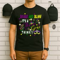 Mardi Gras Beads And Bling Celebration T-Shirt
