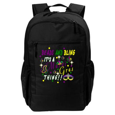 Mardi Gras Beads And Bling Celebration Daily Commute Backpack