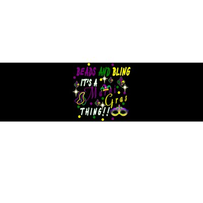 Mardi Gras Beads And Bling Celebration Bumper Sticker