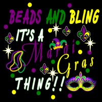 Mardi Gras Beads And Bling Celebration Bucket Hat