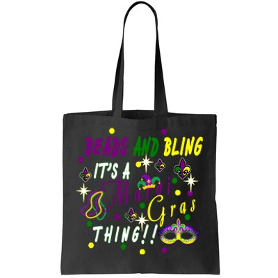 Mardi Gras Beads And Bling Celebration Tote Bag