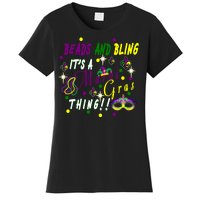 Mardi Gras Beads And Bling Celebration Women's T-Shirt