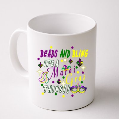 Mardi Gras Beads And Bling Celebration Coffee Mug