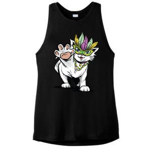 Mardi Gras Cat Ladies PosiCharge Tri-Blend Wicking Tank