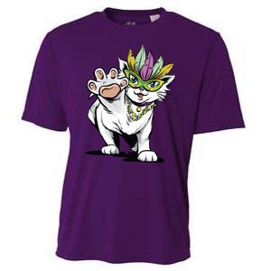 Mardi Gras Cat Cooling Performance Crew T-Shirt