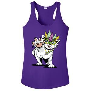 Mardi Gras Cat Ladies PosiCharge Competitor Racerback Tank