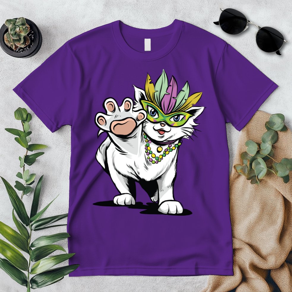Mardi Gras Cat Premium T-Shirt