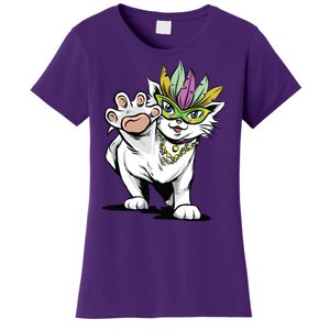 Mardi Gras Cat Women's T-Shirt