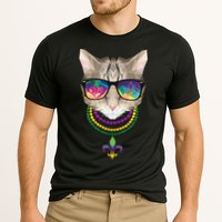 Mardi Gras Cat Beads and Sunglasses NOLA Cooling Performance Crew T-Shirt