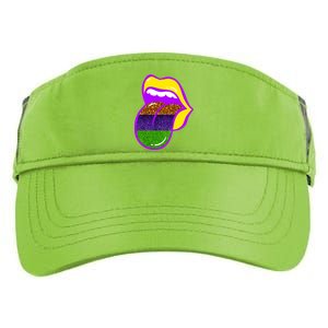 Mardi Gras Colorful Lips Adult Drive Performance Visor