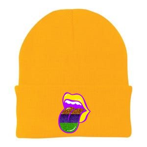 Mardi Gras Colorful Lips Knit Cap Winter Beanie