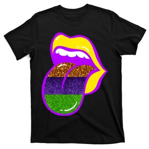 Mardi Gras Colorful Lips T-Shirt