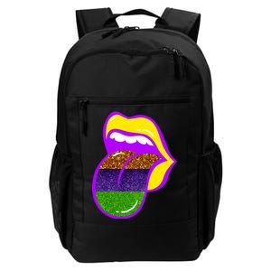 Mardi Gras Colorful Lips Daily Commute Backpack