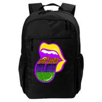 Mardi Gras Colorful Lips Daily Commute Backpack