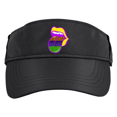 Mardi Gras Colorful Lips Adult Drive Performance Visor