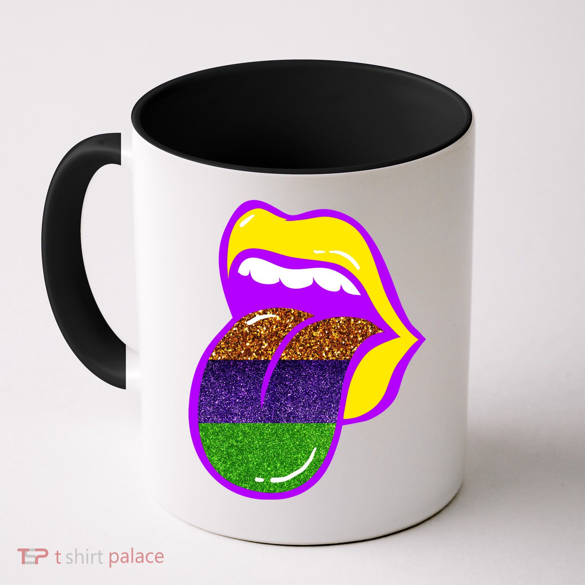 Mardi Gras Colorful Lips Mug