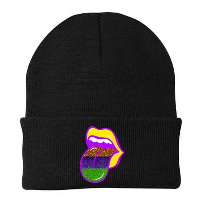 Mardi Gras Colorful Lips Beanie