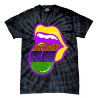 Mardi Gras Colorful Lips Tie-Dye T-Shirt