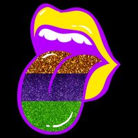 Mardi Gras Colorful Lips Tie-Dye T-Shirt