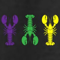 Mardi Gras Craw Fish 7 Panel Mesh Trucker Snapback Hat