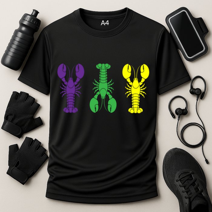 Mardi Gras Craw Fish Cooling Performance Crew T-Shirt