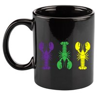 Mardi Gras Craw Fish 11oz C Handle Ceramic Mug