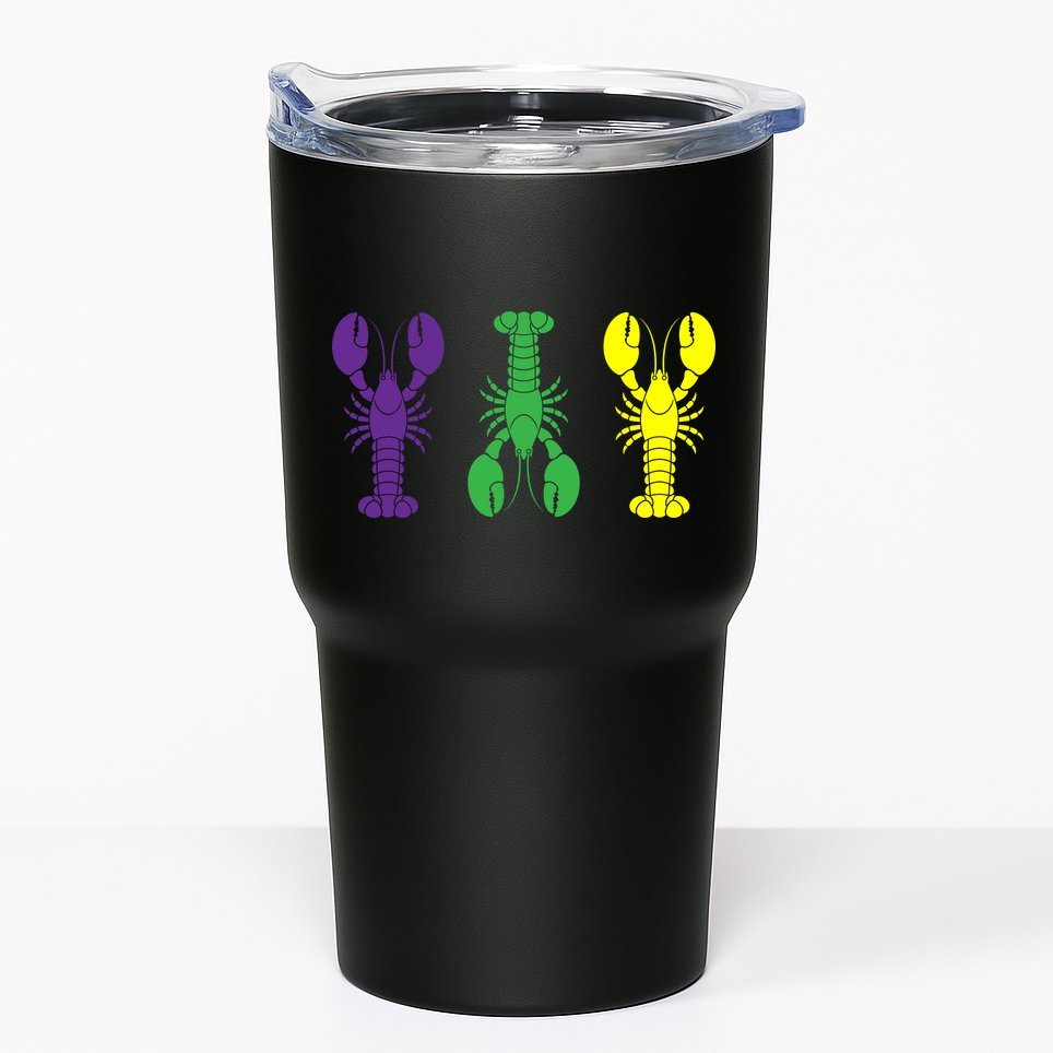 Mardi Gras Craw Fish Tumbler