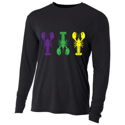 Mardi Gras Craw Fish Cooling Performance Long Sleeve Crew