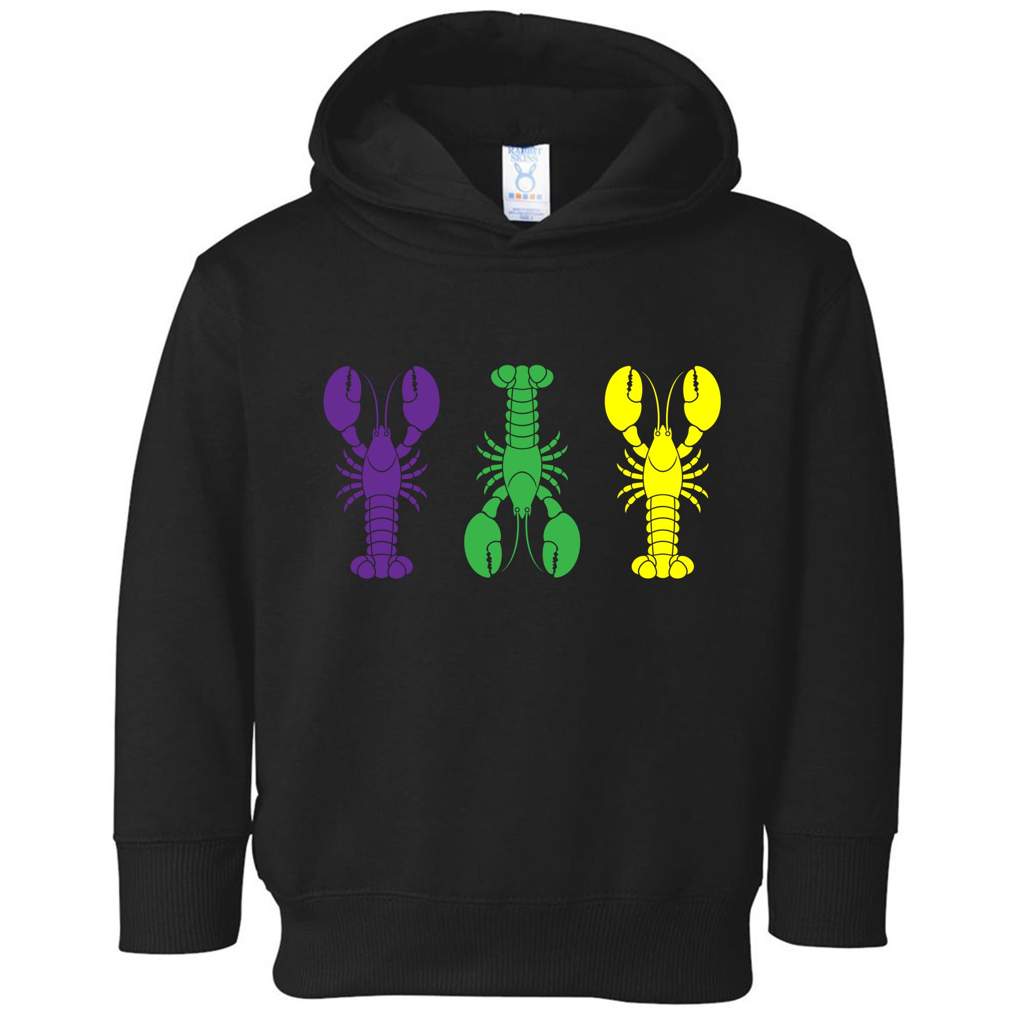 Mardi Gras Craw Fish Toddler Hoodie