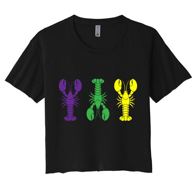Mardi Gras Craw Fish Crop Top