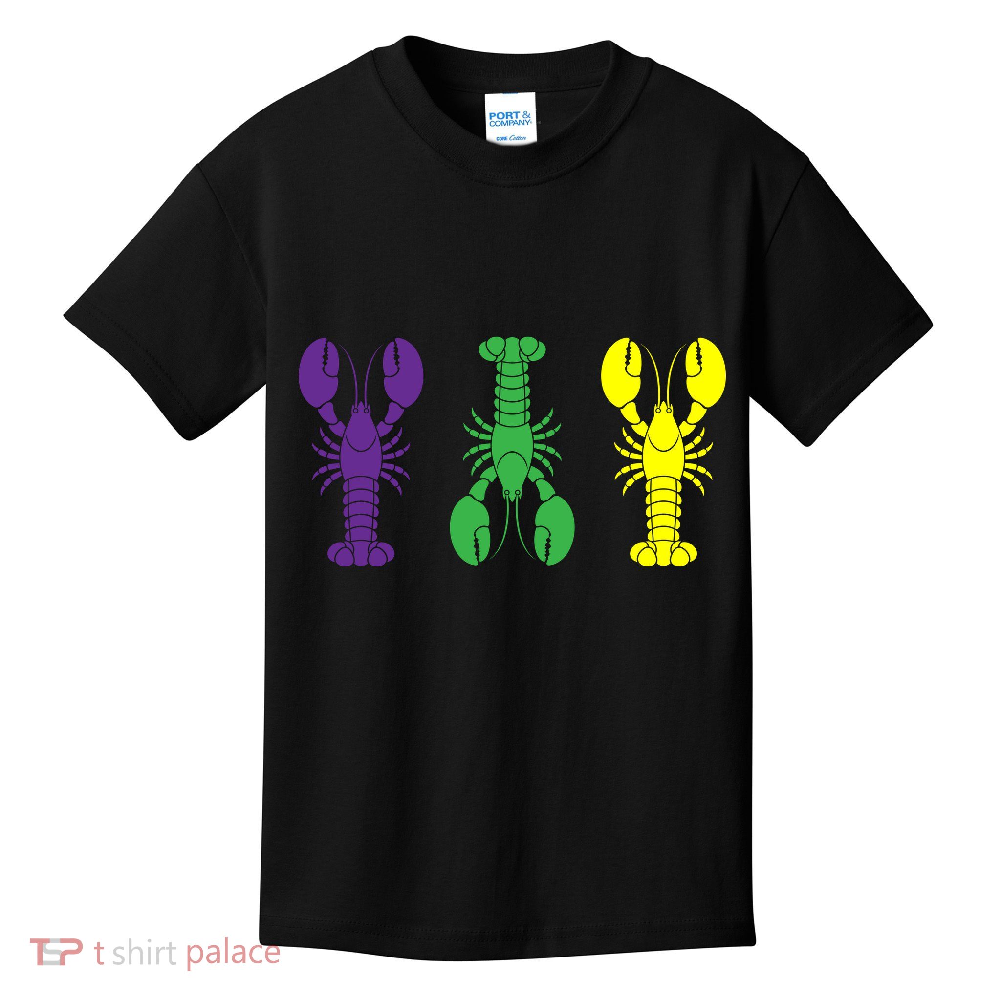 Mardi Gras Craw Fish Kids T-Shirt