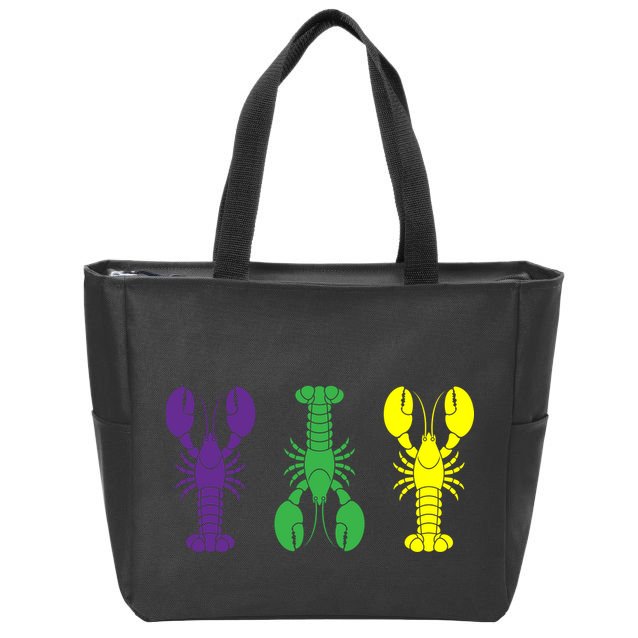 Mardi Gras Craw Fish Zip Tote Bag