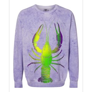 Mardi Gras Crawfish Colorblast Crewneck Sweatshirt