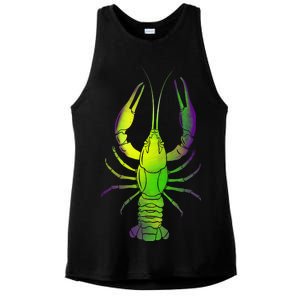 Mardi Gras Crawfish Ladies PosiCharge Tri-Blend Wicking Tank