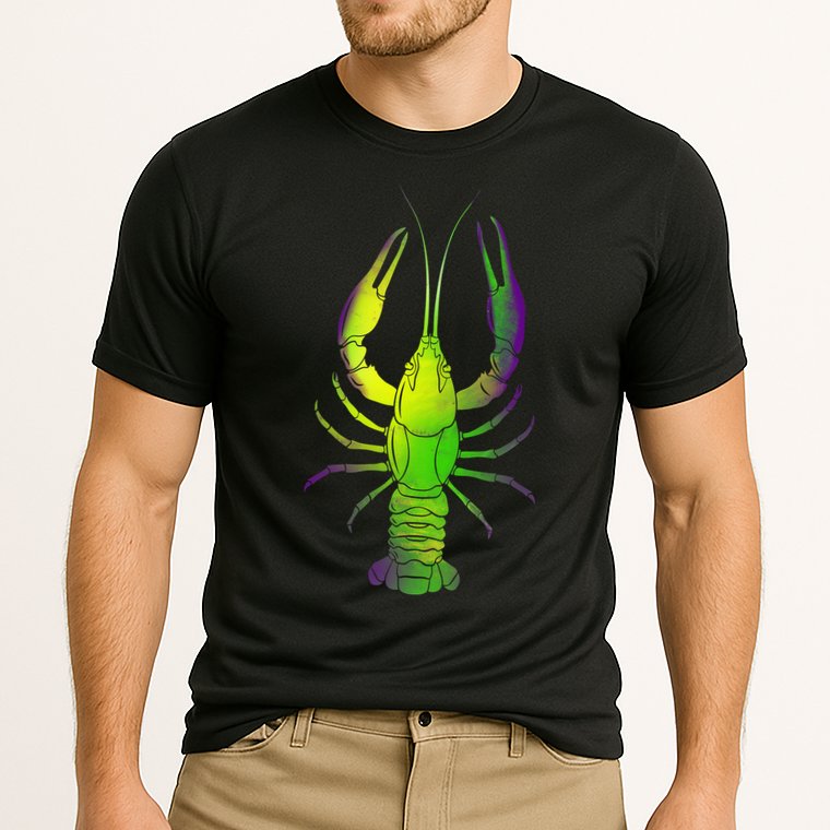 Mardi Gras Crawfish Cooling Performance Crew T-Shirt