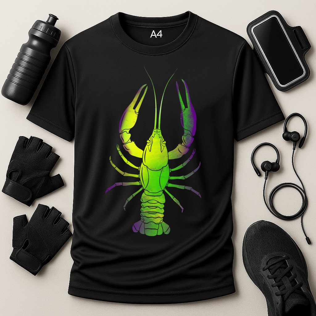 Mardi Gras Crawfish Cooling Performance Crew T-Shirt
