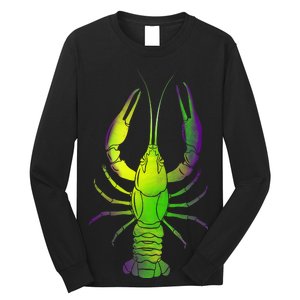 Mardi Gras Crawfish Long Sleeve Shirt