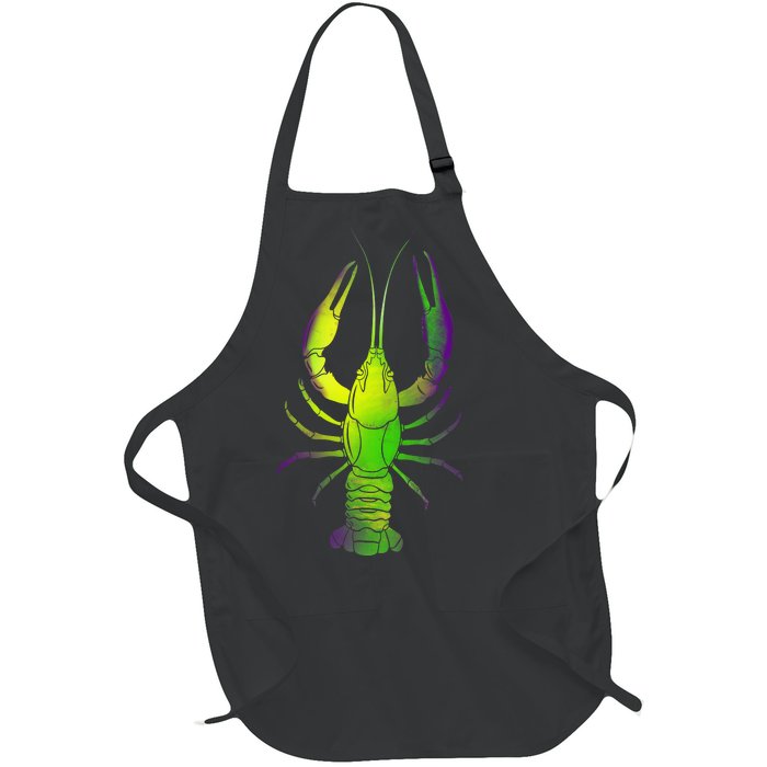 Mardi Gras Crawfish Full-Length Apron With Pockets