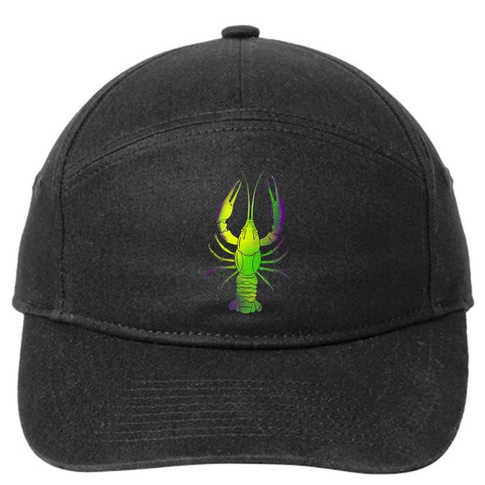 Mardi Gras Crawfish 7-Panel Snapback Hat