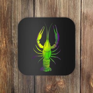 Mardi Gras Crawfish Coaster