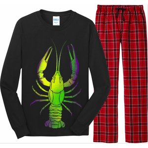 Mardi Gras Crawfish Long Sleeve Pajama Set