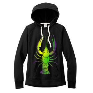 Mardi Gras Crawfish Women's Fleece Hoodie