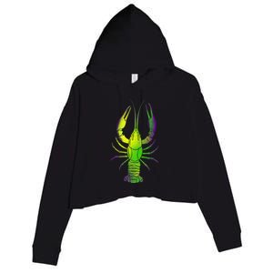 Mardi Gras Crawfish Crop Fleece Hoodie