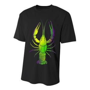 Mardi Gras Crawfish Youth Performance Sprint T-Shirt