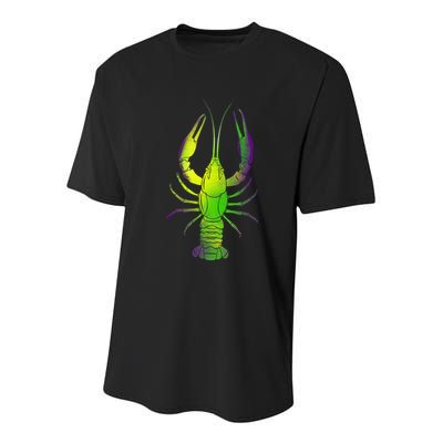 Mardi Gras Crawfish Youth Performance Sprint T-Shirt