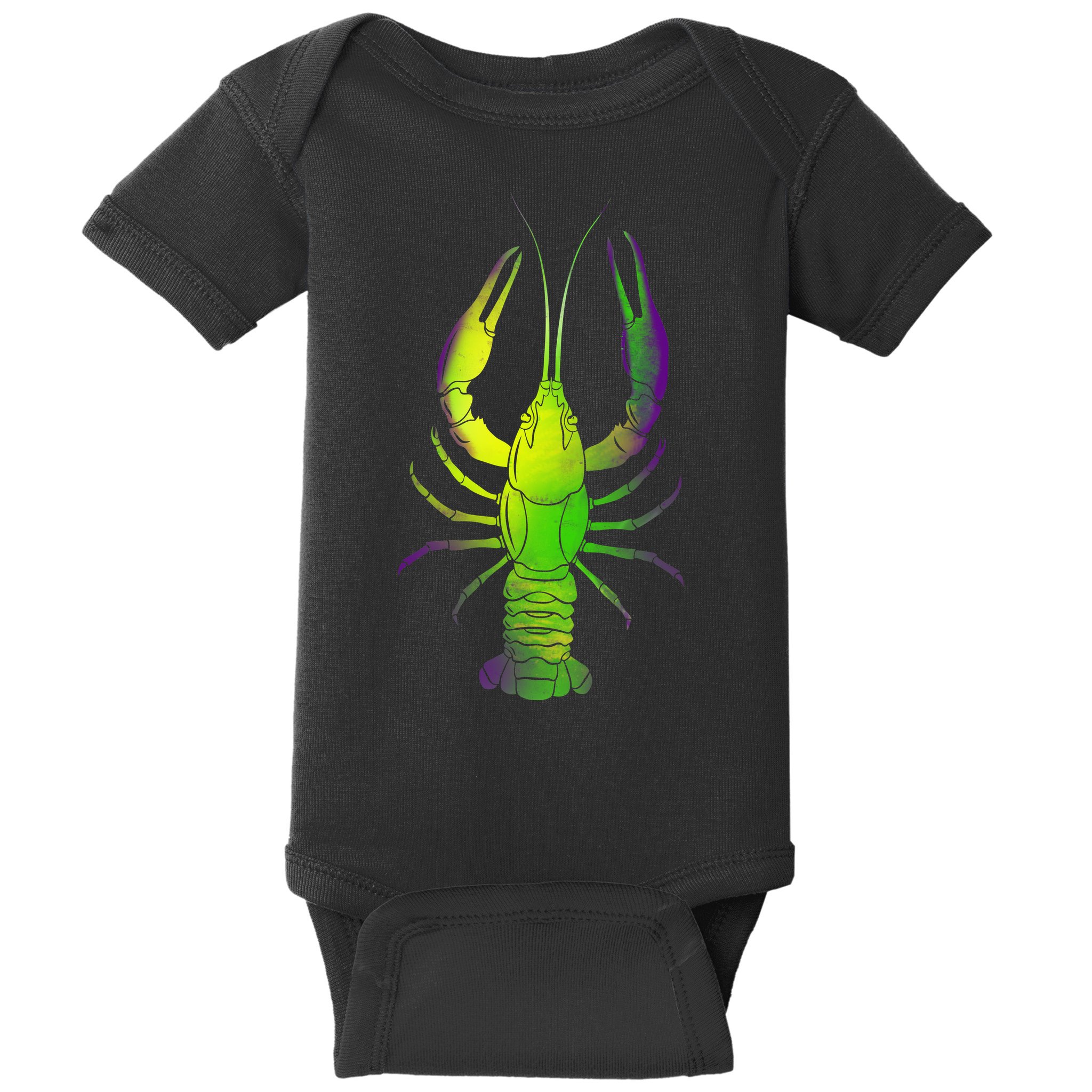 Mardi Gras Crawfish Baby Bodysuit