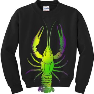 Mardi Gras Crawfish Kids Sweatshirt