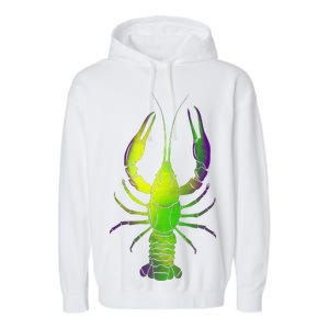 Mardi Gras Crawfish Garment-Dyed Fleece Hoodie